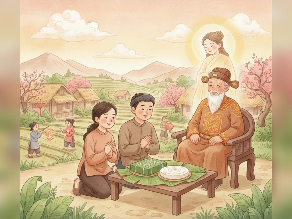 Sự tích bánh chưng bánh giầy